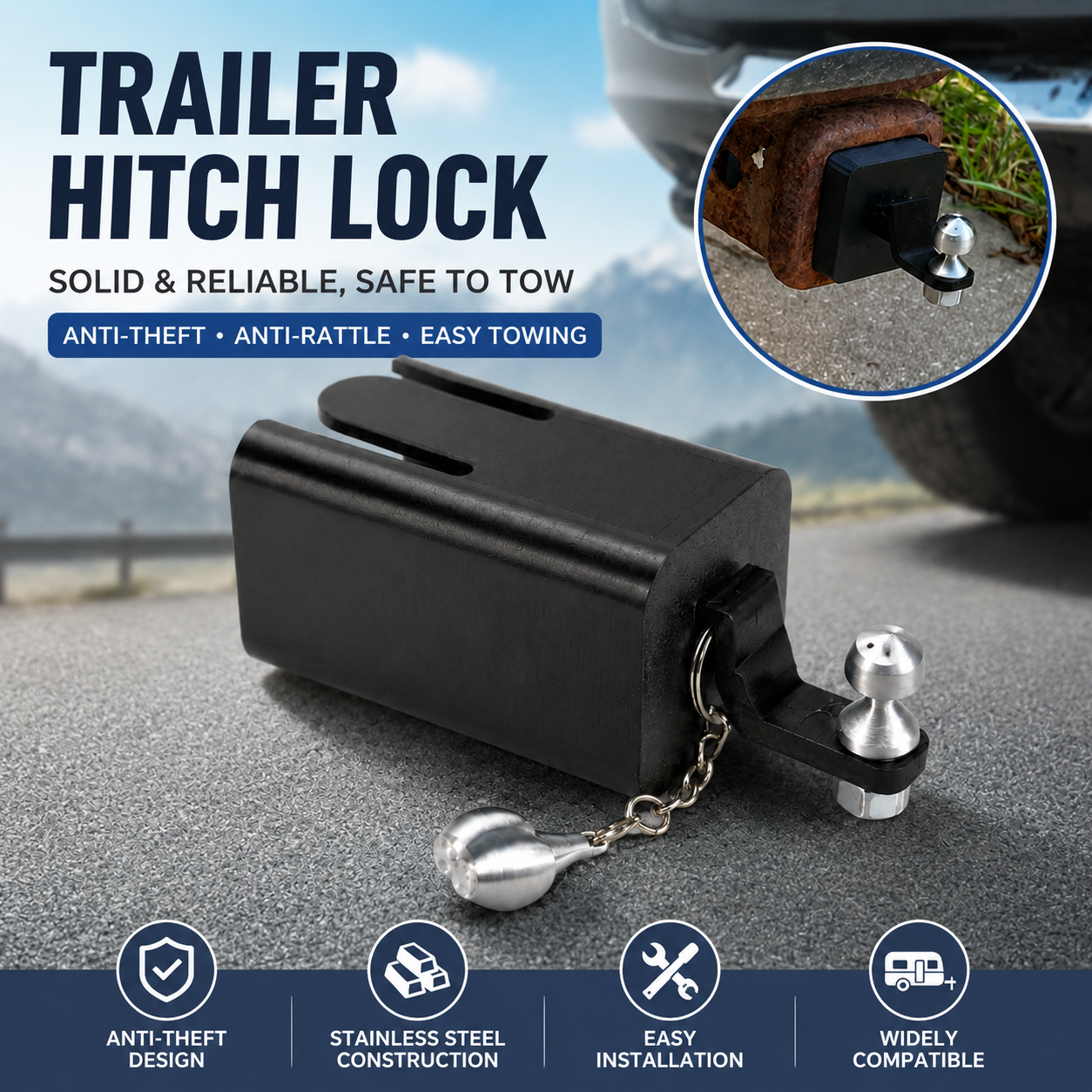 😂Fun trailer hook cover