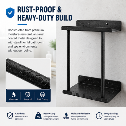🪝Extendable bathroom towel rack