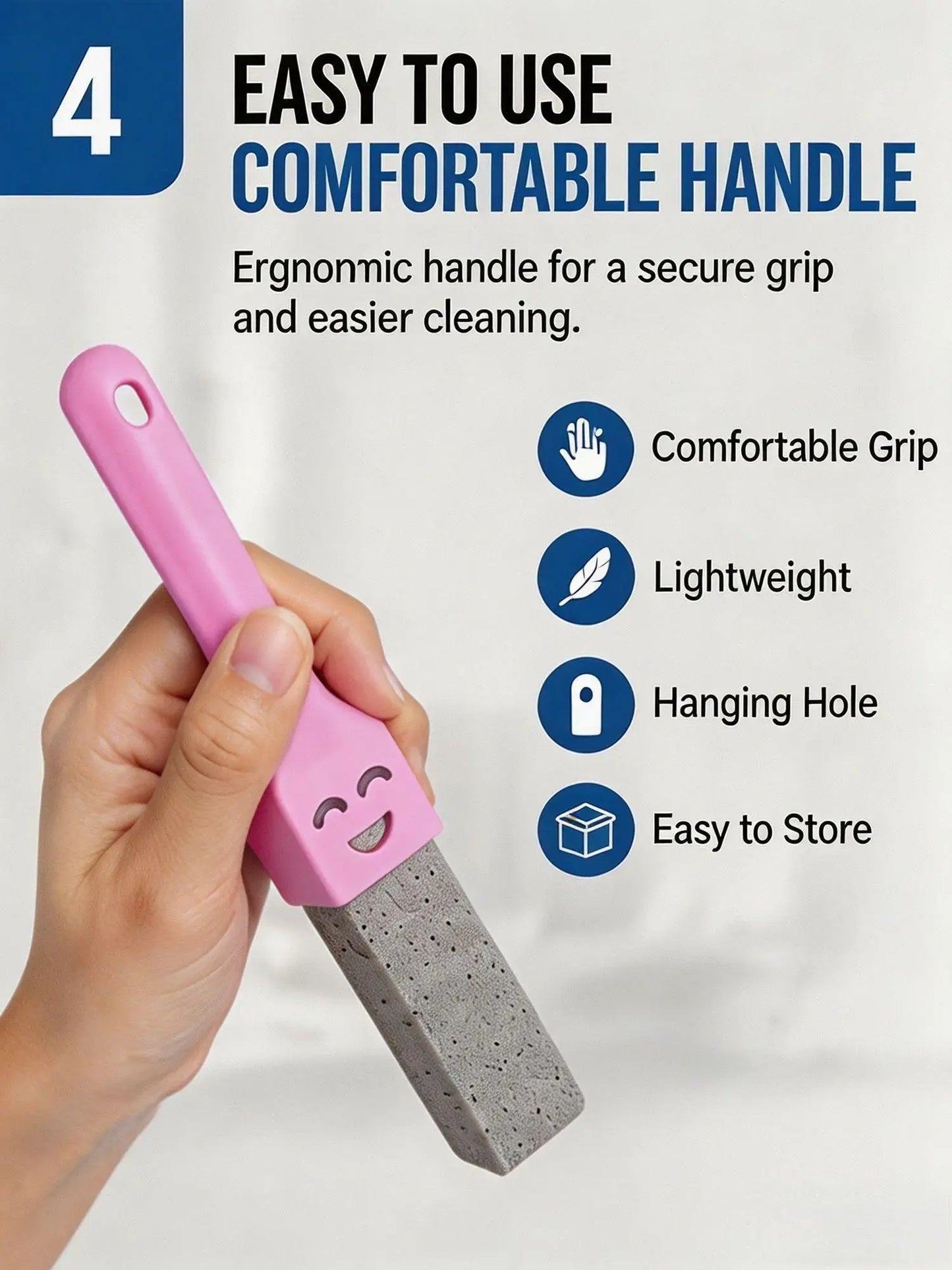 🪥Long-handled granite toilet cleaner