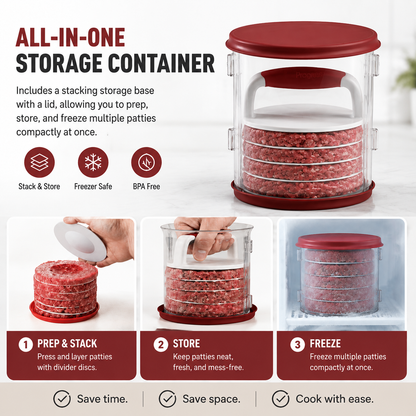 🍔Perfect Burger Press &amp& Patty Maker Kit