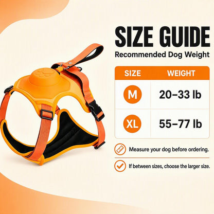 2-in-1 Retractable Dog Harness & Leash