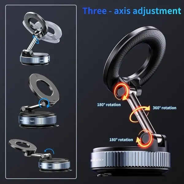 🧲Multifunctional folding magnetic rotating car mount