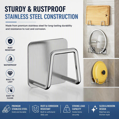 Stainless Steel Kitchen Storage Rack (4Pcs)