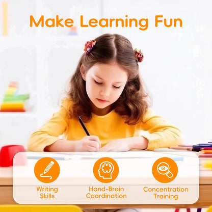 📚 Reusable Grooved Handwriting Workbook for Kids