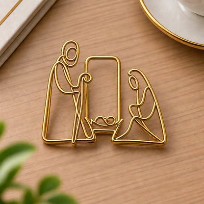 ✝Faith-Inspired Gold Paper Clips — Meaningful Christian Bookmarks 5 Pcs