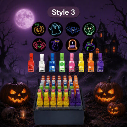 36PCS Halloween And Christmas LED Projection Finger Lights