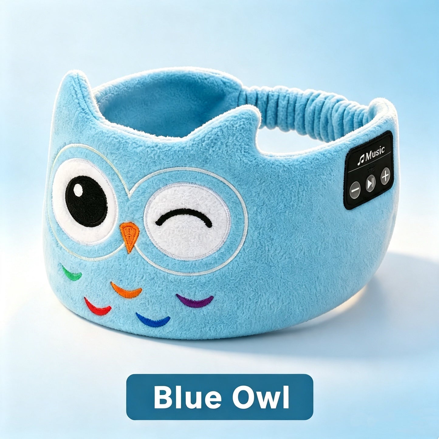 Kids Plush Fleece Wireless Music Headband with Ultra-Thin Speakers