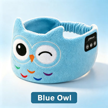 Kids Plush Fleece Wireless Music Headband with Ultra-Thin Speakers