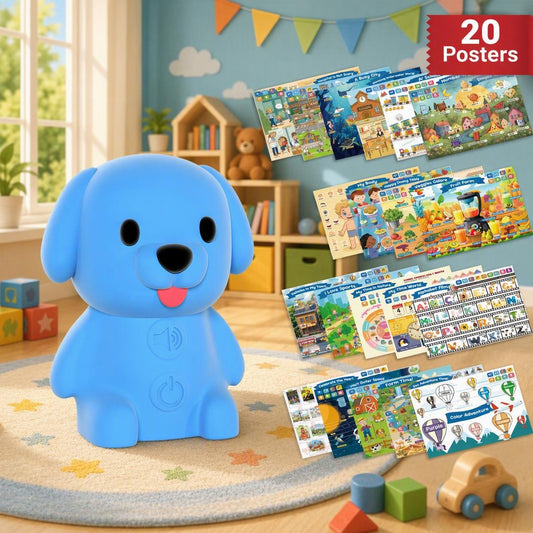 Puppy Phonetic Symbol Reading Poster - Educational Toy for Children