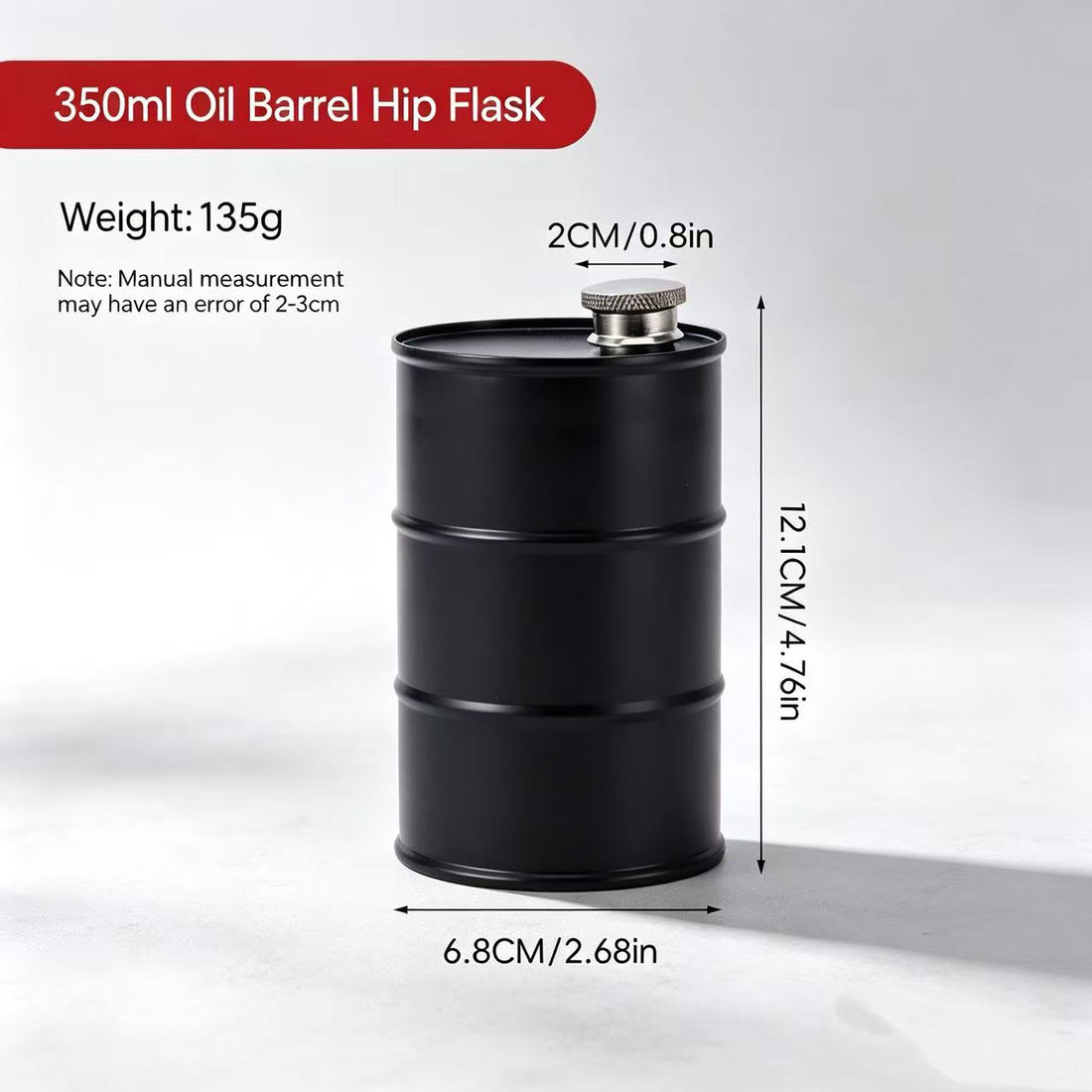 Oil Barrel-Shaped Stainless Steel Drinking Cup