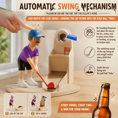Novel Golf Ball-Shaped Bottle Opener