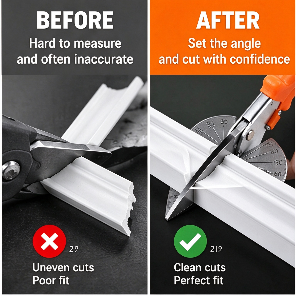 🛠️Stainless Steel Miter Shear – 45°–135° Adjustable-Angle Cutter