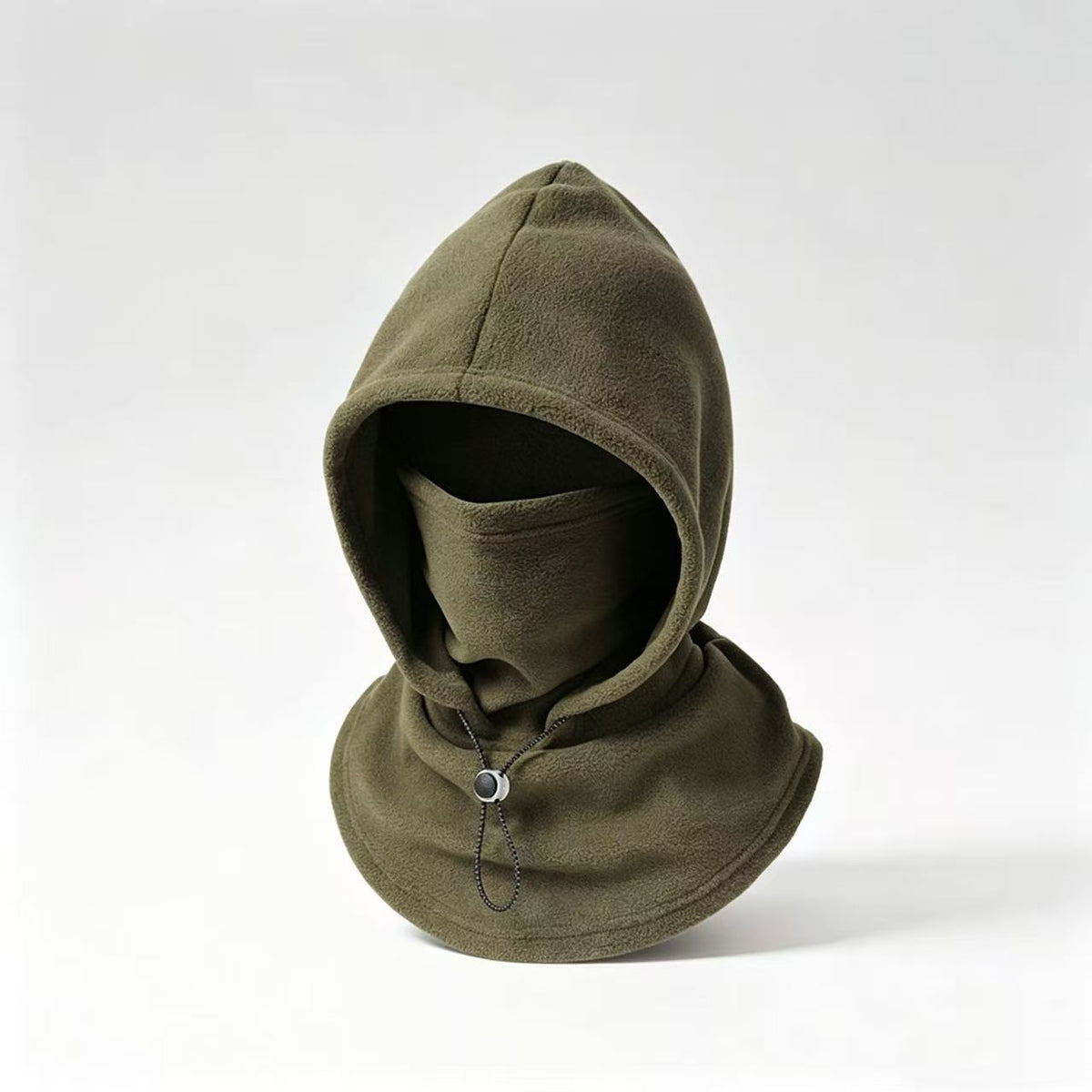 One‑Piece Winter Full Head Face Neck Cover With Drawstring Adjustable