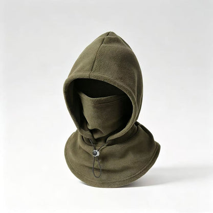 One‑Piece Winter Full Head Face Neck Cover With Drawstring Adjustable