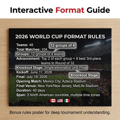 🔥Hot Sale 49% off🗓️ ⚽ 2026 World Cup Poster Set – Don't Miss a Match!