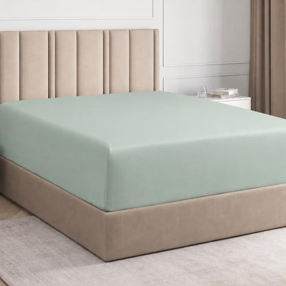 🛏️100% Egyptian cotton fitted sheet (fits 12-inch mattresses)