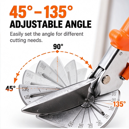 🛠️Stainless Steel Miter Shear – 45°–135° Adjustable-Angle Cutter