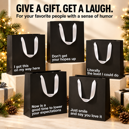 🎁 Pack of 5 fun gift bags – perfect for wrapping all kinds of presents