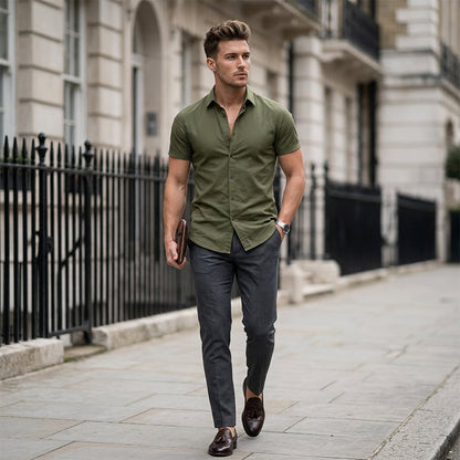 🔥Hot Sale 49% off🌟👔 Men's Non-Iron Shirts – Wrinkle-Free, Comfortable All Day & Perfect for Business or Casual 👕