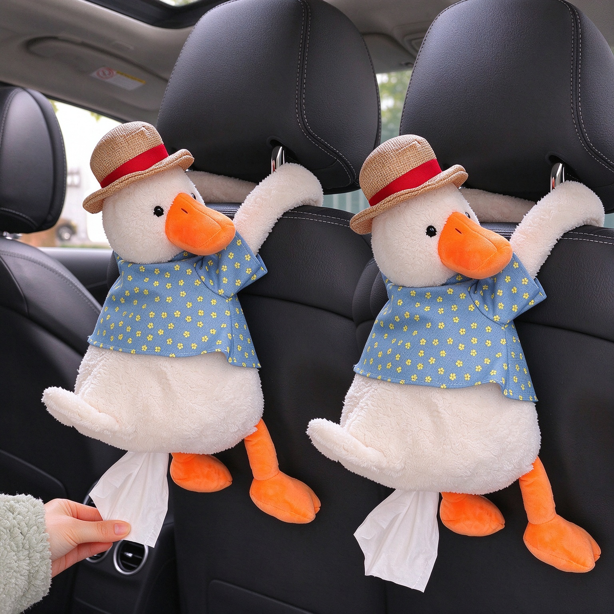 🦆Cute Duck Car Tissue Holder