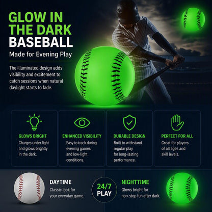 Glow-In-The-Dark Baseballs For Training