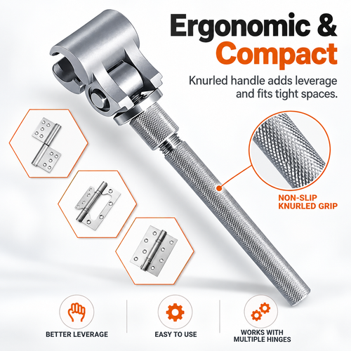 ⚙️Stainless steel universal adjusting wrench - suitable for interior and exterior doors, cabinets, and wooden doors