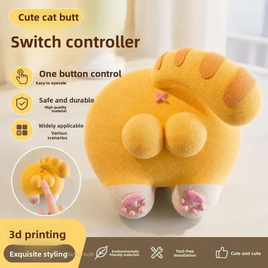 Funny Cat Butt Light Switch Cover