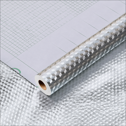 ✨Self-adhesive aluminum foil kitchen splash-proof wallpaper
