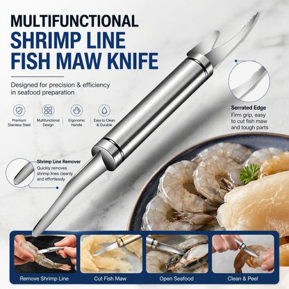 5 In 1 Multifunctional Shrimp Line Fish Maw Knife Shrimp Peeler