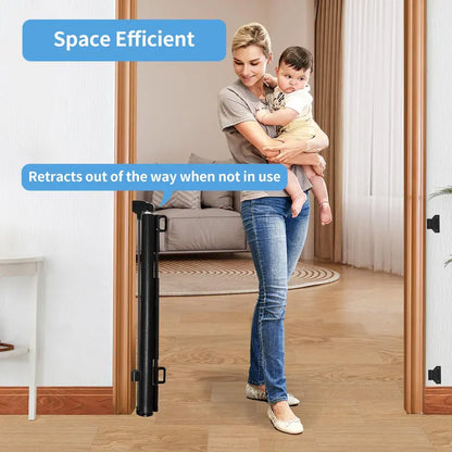 🔄🐾 Retractable Baby Gate,Mesh Baby Gate or Mesh Dog Gate