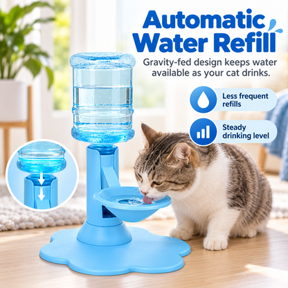 🐱Height-Adjustable Non-Electric Automatic Cat Water Fountain