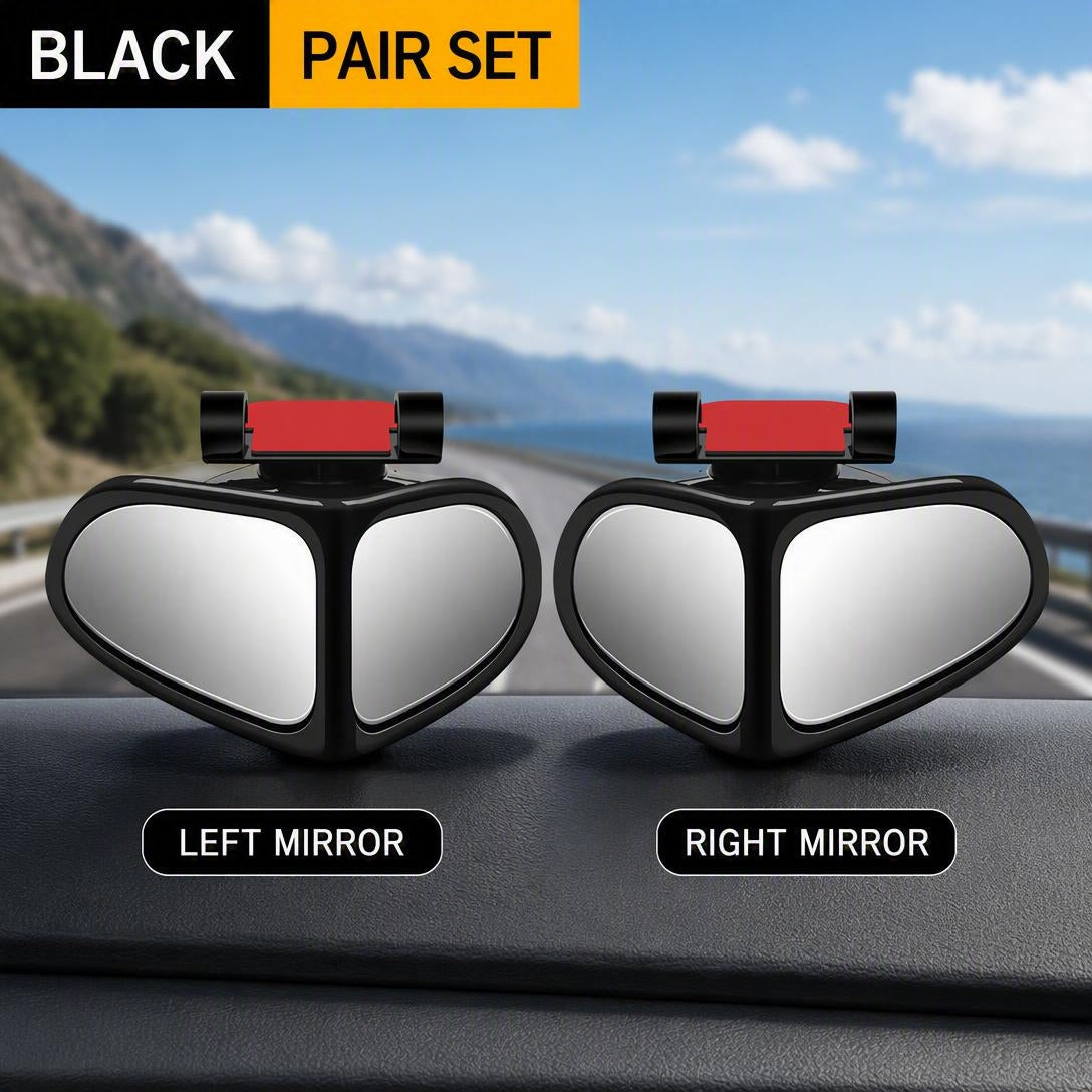 360° HD Car Rearview Mirror With Blind Spot Assist And Adjustable Small Round Mirror
