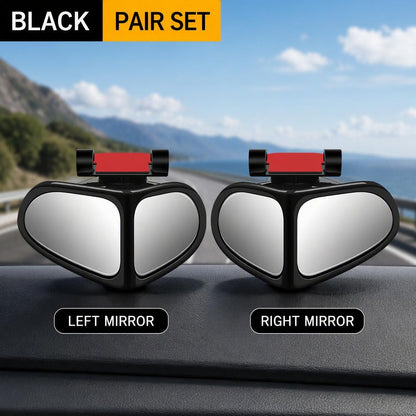 360° HD Car Rearview Mirror With Blind Spot Assist And Adjustable Small Round Mirror