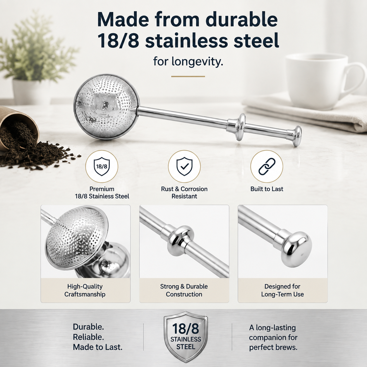 Stainless Steel Flour Duster for Baking
