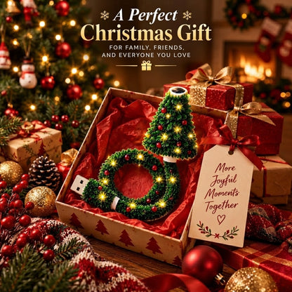 🎄Plug-and-Play HD USB Christmas Tree Projector with 6 Festive Scenes