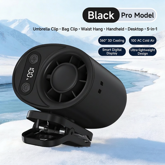 🔄Portable rechargeable clip-on mini fan