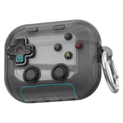 🎧🛡️ Earphone Case for AirPods Pro, with 3D Pressable Button, Safety Lock & Phone Stand