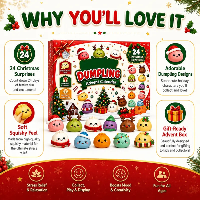Christmas Squishies Advent 24 Day Calendar