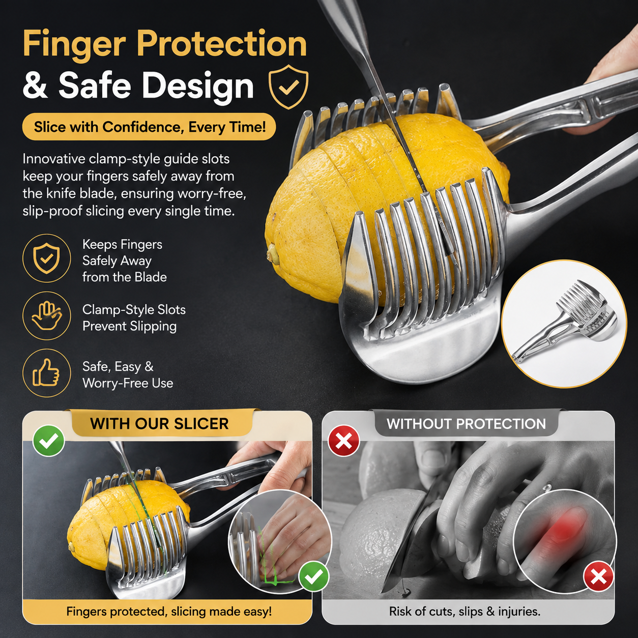 🍋Stainless Steel Multi-functional Slicer