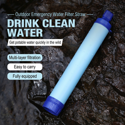 🌊Outdoor water purifier, portable emergency drinking straw