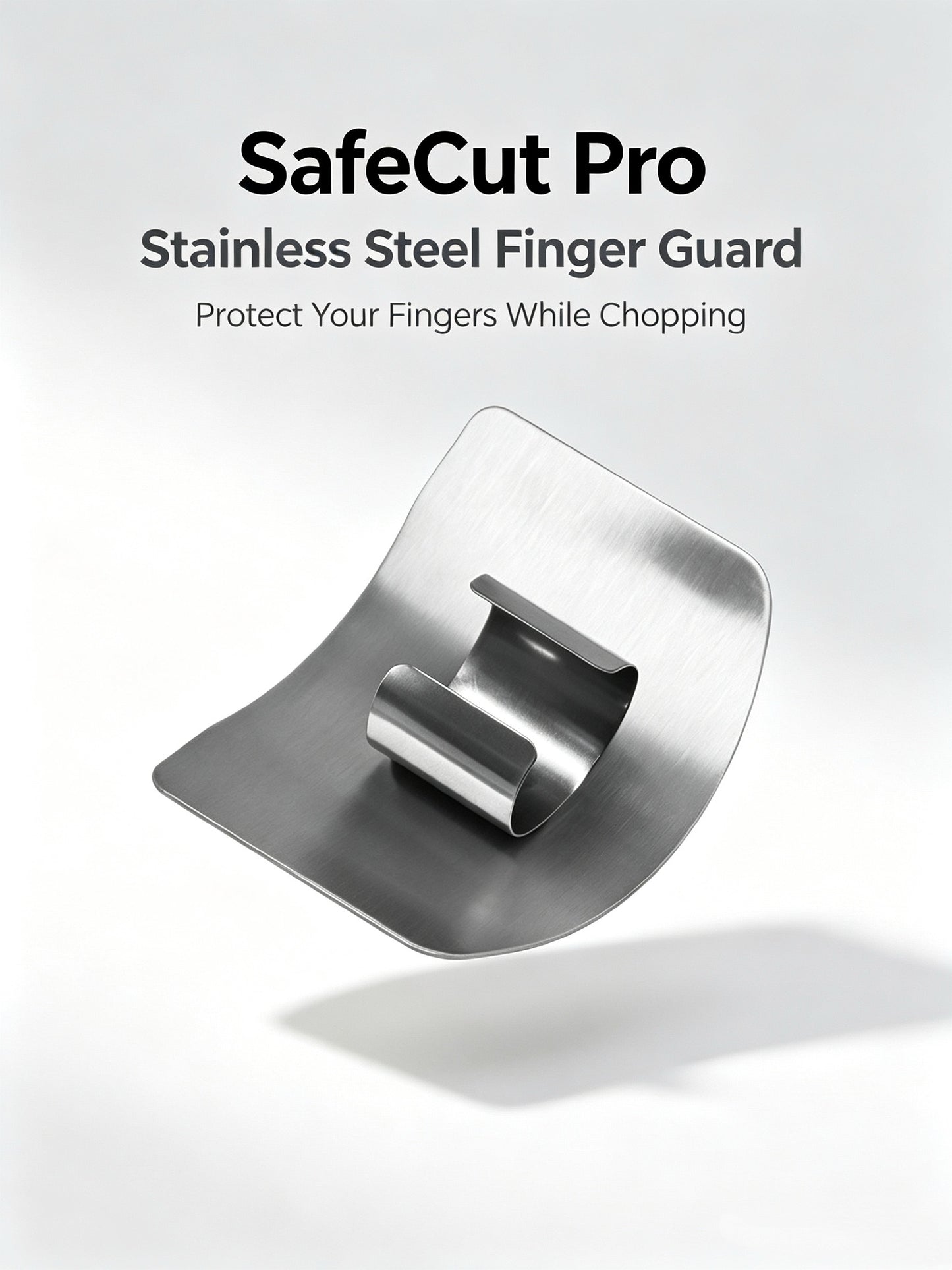 Safe‑Cut Stainless‑Steel Finger Guard, Avoid Cutting Fingers When Cooking