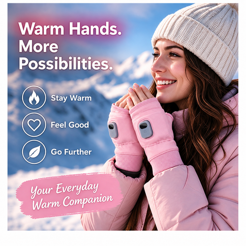 ✋Unisex Rechargeable Heated Fingerless Gloves