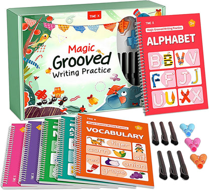 📚 Reusable Grooved Handwriting Workbook for Kids