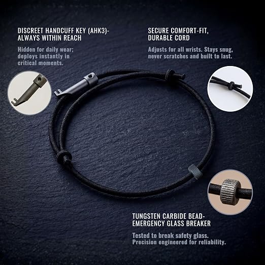 🛡️Wristband car window breaker escape tool