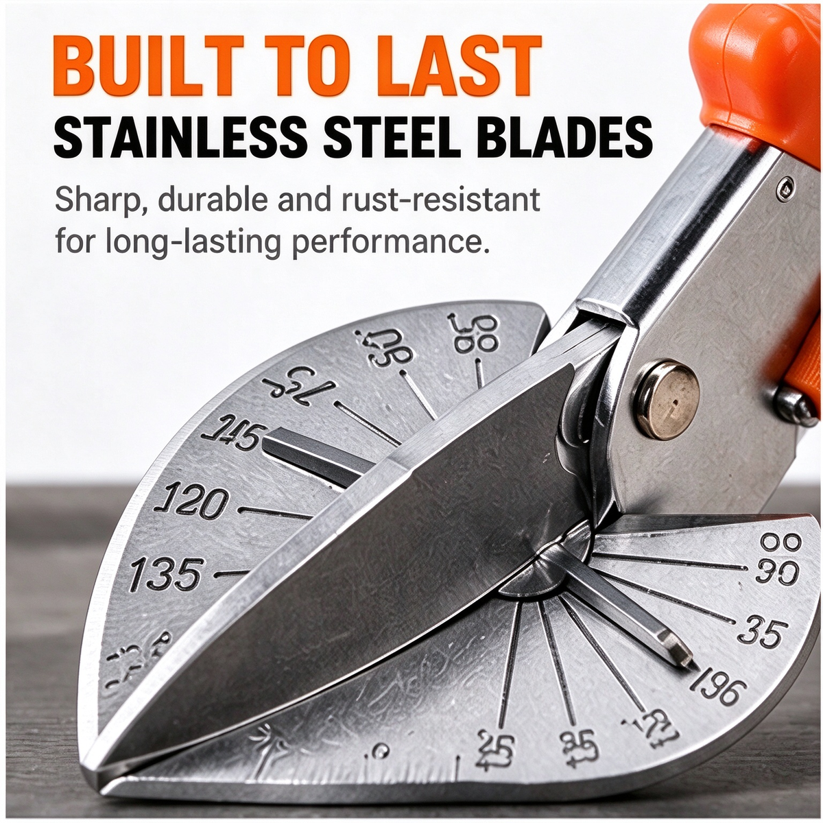 🛠️Stainless Steel Miter Shear – 45°–135° Adjustable-Angle Cutter