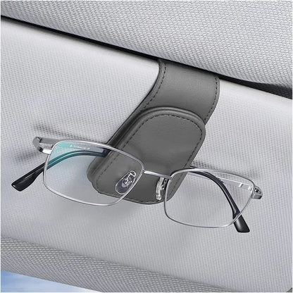 🧲Magnetic Leather Car Visor Glasses Clip – Universal Car Interior Accessory