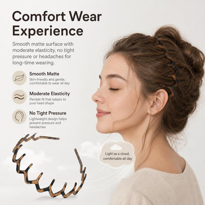 🖤Stylish comb-tooth headband