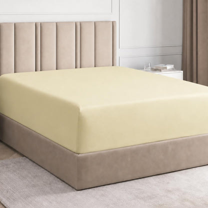 🛏️100% Egyptian cotton fitted sheet (fits 12-inch mattresses)