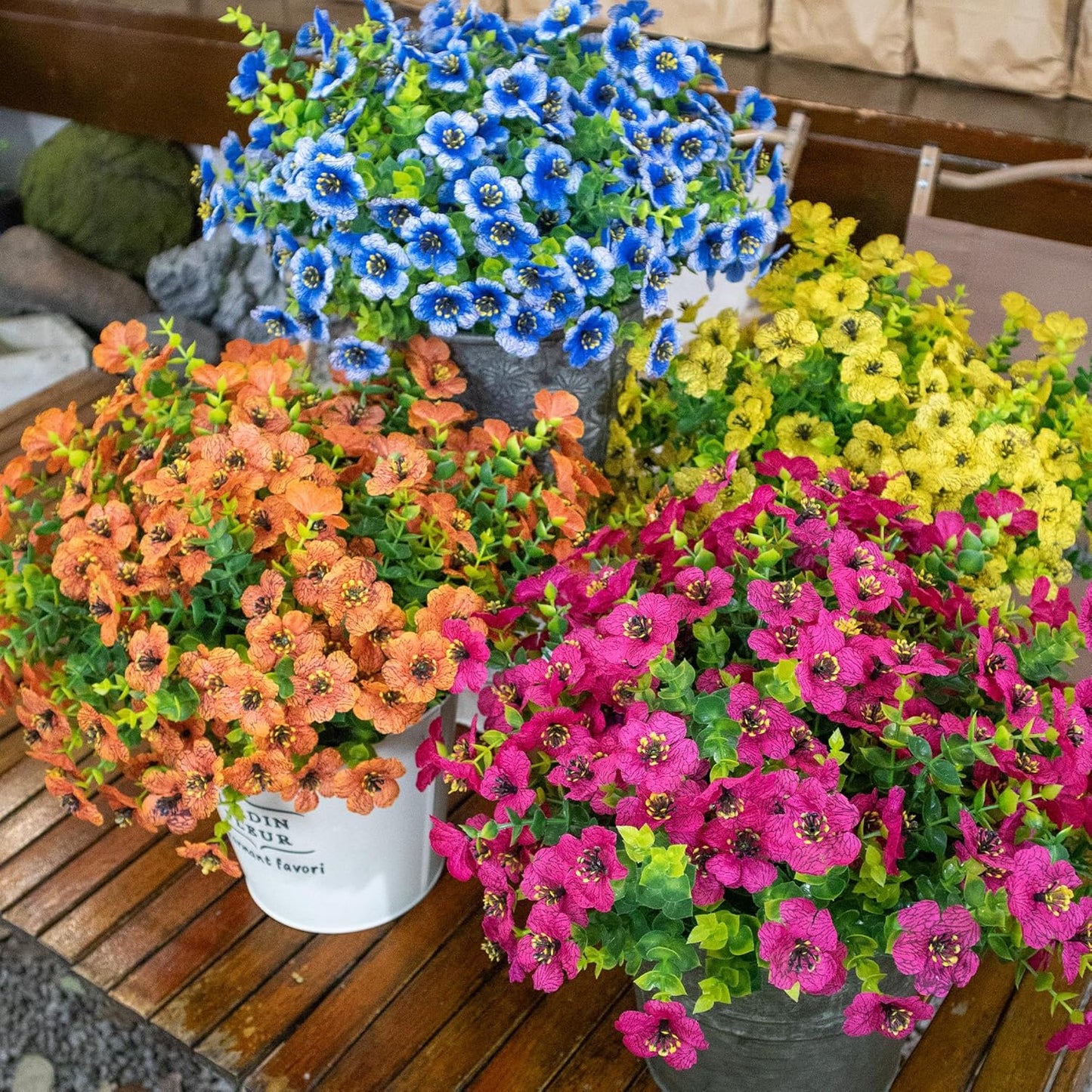 💥Only $2.38 !🌺Summer Outdoor UV Resistant Colorful Artificial Flower