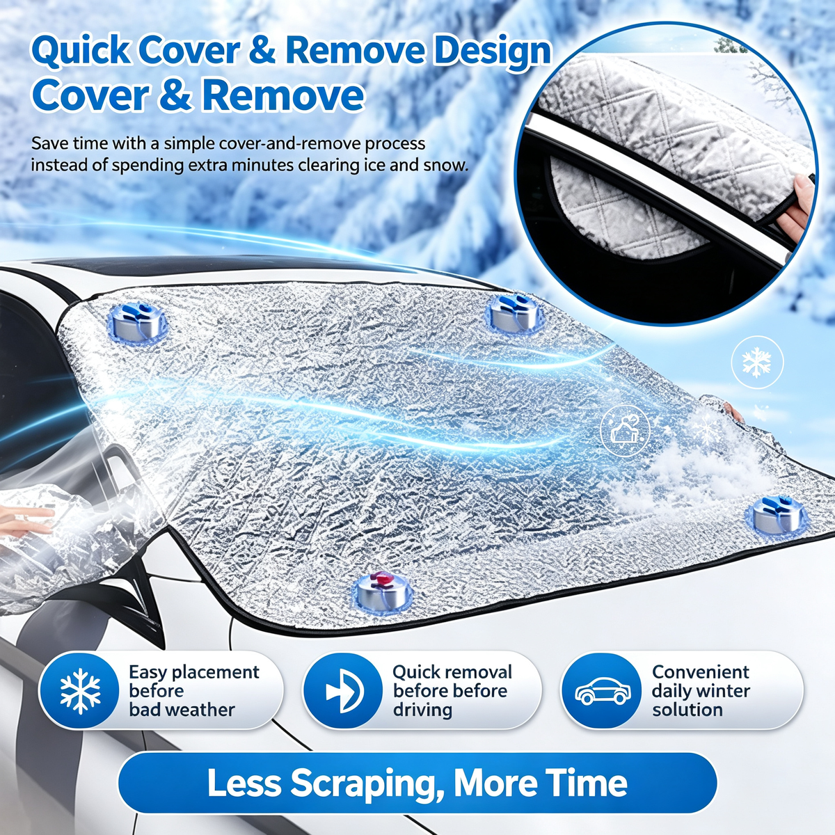 🚗Universal Windshield Snow & Ice Cover